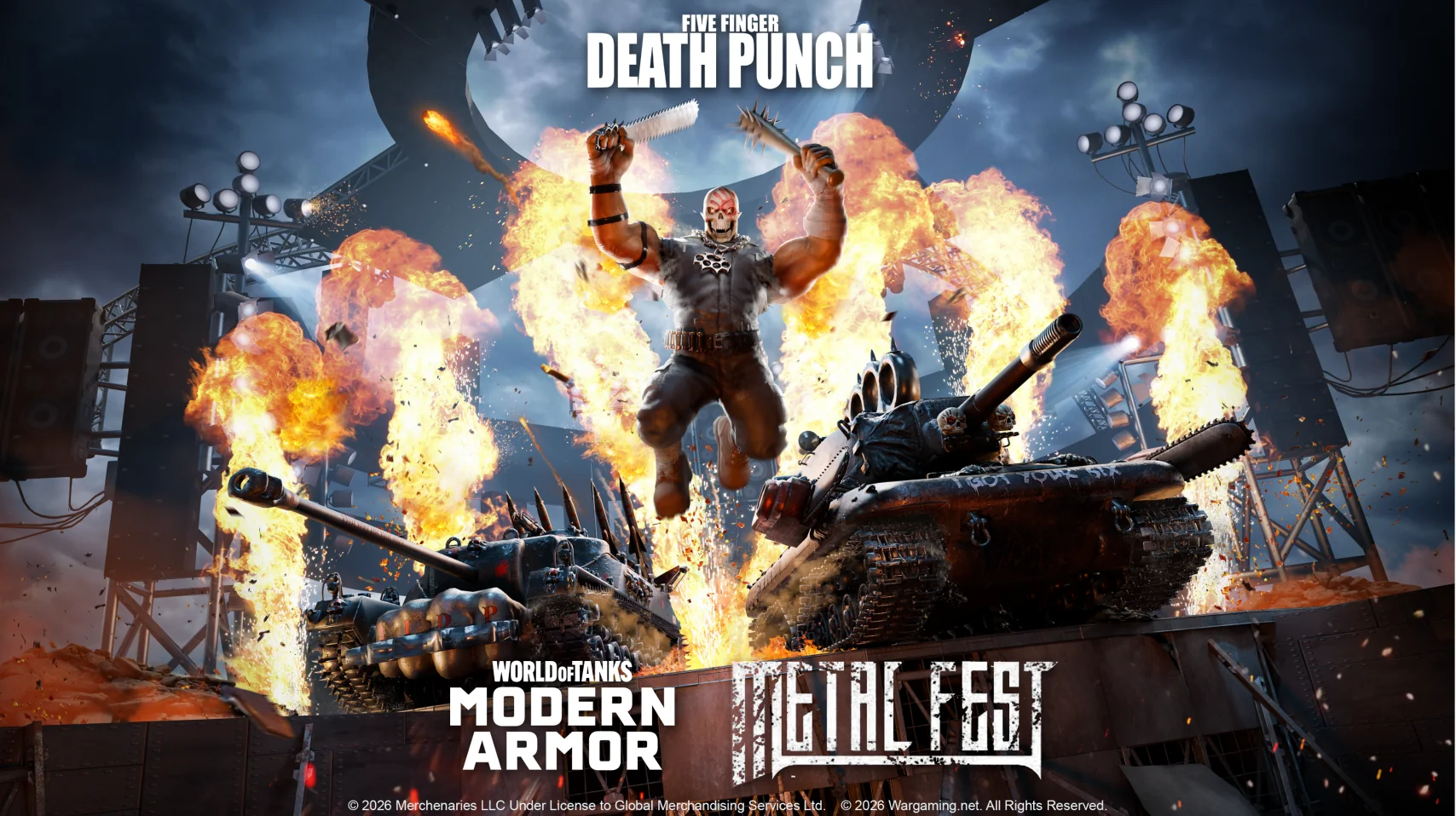 Metal Fest 2026: torna la nuova edizione su "World of Tanks Modern Armor" con i Five Finger Death Punch